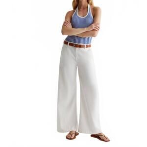 NEW AG JEANS women's caden wide leg pants in powder